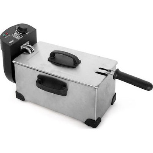 ΦΡΙΤΕΖΑ MUHLER DF-3030IX (1002688) INOX 3L 2000W